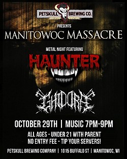 GHIDORA GIG Pet Skull Wednesday, October 29, 2025 Manitowoc Massacre